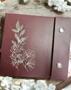 Buttons Leather Journal (Square) - دفتر جلد بكباسين (مربع)
