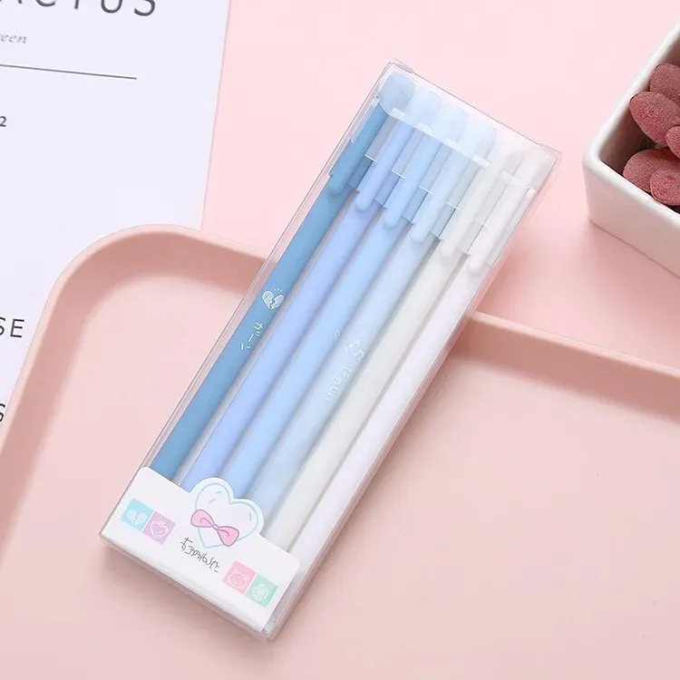 [2464-BLUE] Black Ink Gel Pens- أقلام جل حبر أسود (أزرق)