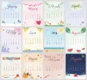 2027 Calendar Stickers Pack - ستيكرز تقويم ٢٠٢٧