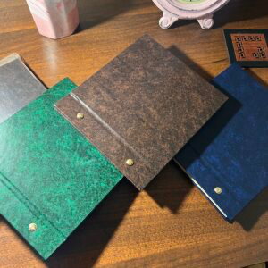 [2373-BROWN] Vintage Leather Album/Sketchbook - دفتر/ألبوم من الجلد (بني)