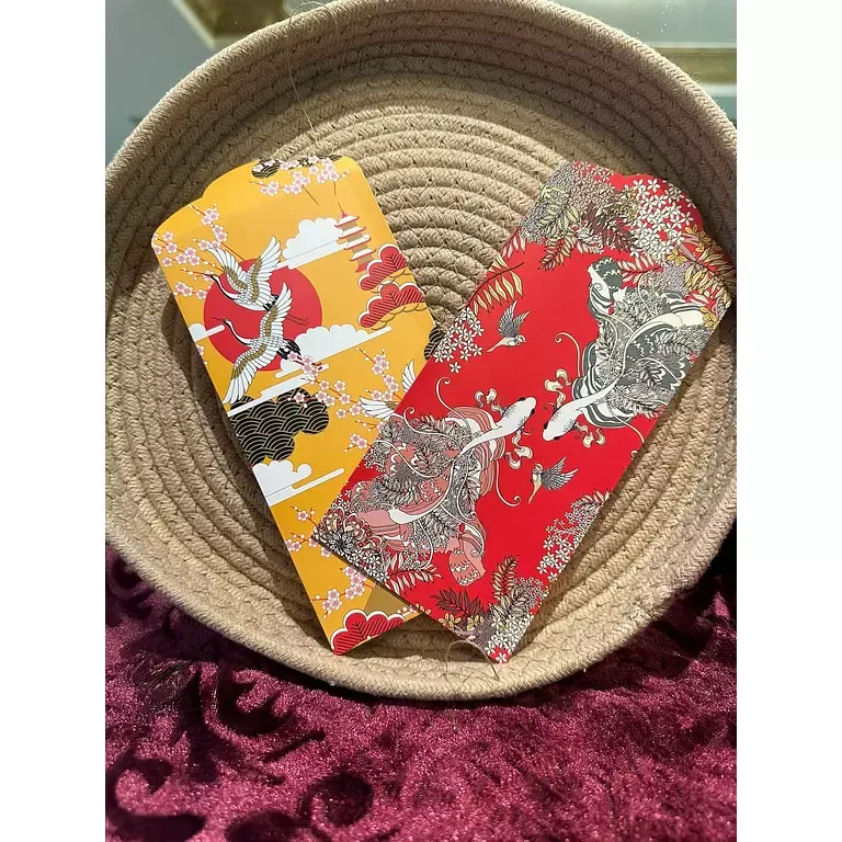 [1793-RED] Imported Traditional Chinese Envelopes - أظرف يابانية مستوردة للنقود (Red)