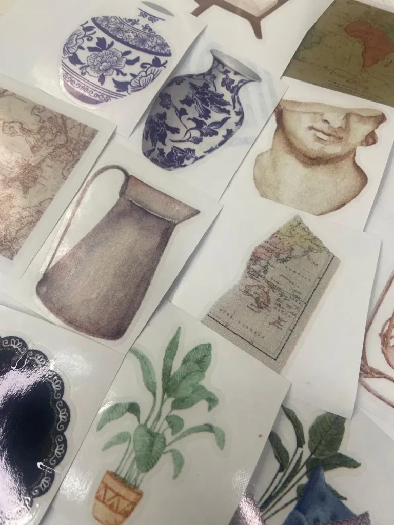 [4052] All New Antiques Stickers Pack- ملصقات الأنتيكات