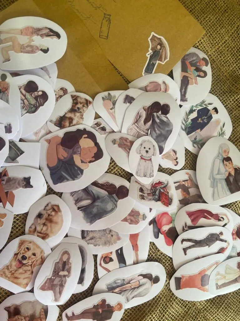 [3792] Family and Pets Stickers Pack - ستيكرز العائلة والحيوانات الأليفة