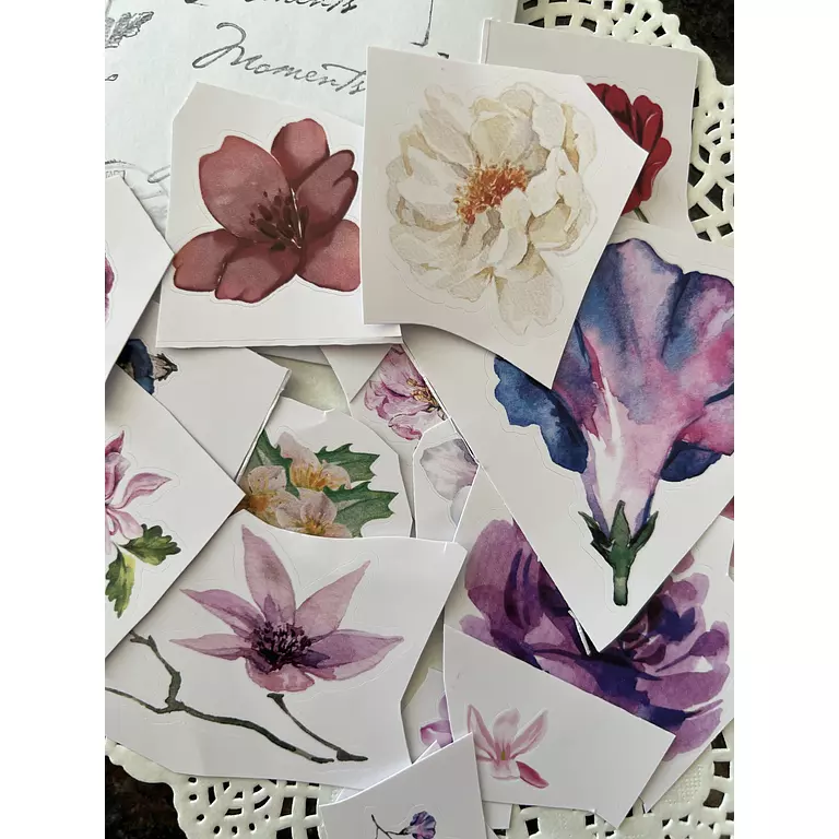 [1711] Floral Stickers Pack - ستيكرز زهور