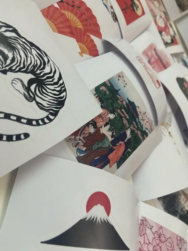 [4945] Japanese Art Stickers Pack - ستيكرز الفن الياباني
