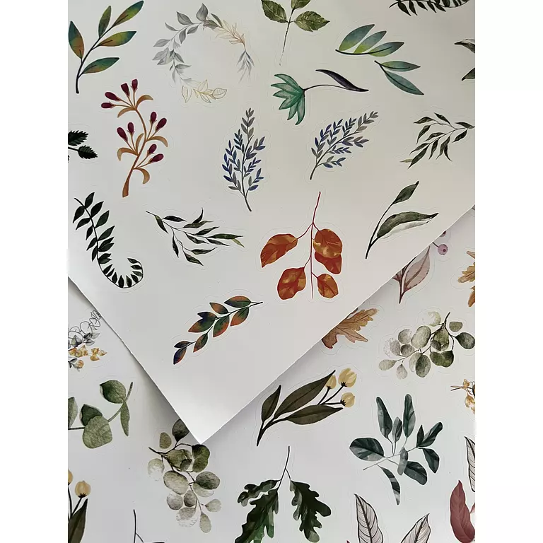 [1690] Leaves Stickers Pack - ستيكرز أوراق الشجر