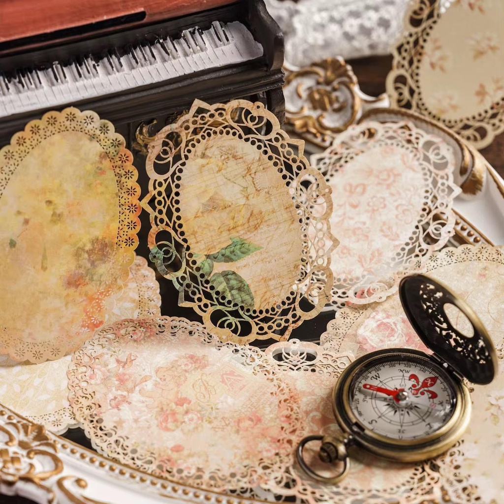 [2430-ROSE] Printed Doilies - دويليز مطبوعة (Rose)
