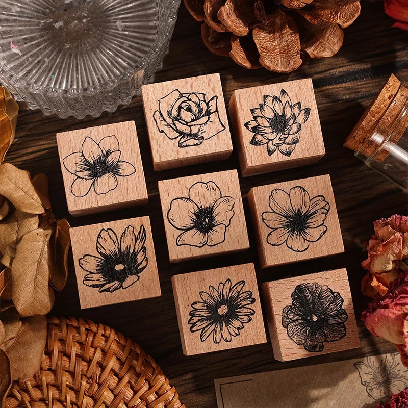 Flower Ink Stamps – اختام حبر لاشكال زهور